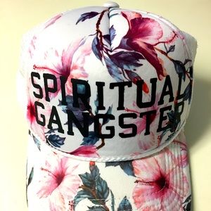 Spiritual Gangster floral trucker hat